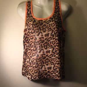 🛍Sheer Animal Print Tank🛍